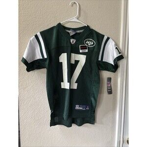 NWT Boys Medium New York Jets Plaxico Burress OnField NFL Jersey YOUTH KID Green